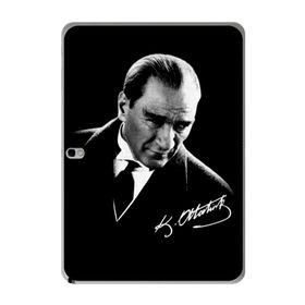 Gogo Accessories 10.5 inç Samsung Galaxy Tab ile Uyumlu S T800 Atatürk İmza Baskılı Silikon Kılıf
