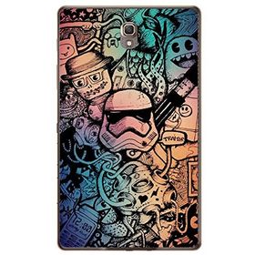 Gogo Accessories 10.5 inç Samsung Galaxy Tab ile Uyumlu S6 T860 Demir Adam Baskılı Silikon Kılıf