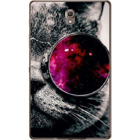 Gogo Accessories 10.5 inç Samsung Galaxy Tab ile Uyumlu S6 T860 Kedi Baskılı Silikon Kılıf