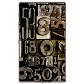Gogo Accessories 10.5 inç Samsung Galaxy Tab ile Uyumlu S6 T860 Rakam Baskılı Silikon Kılıf