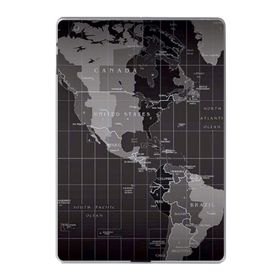 Gogo Accessories Apple iPad 2 3 4 A1219 A1395 A1416 A1460 Gri Harita Baskılı Silikon Kılıf