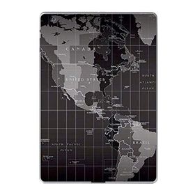 Gogo Accessories Apple iPad 2 3 4 A1219 A1395 A1416 A1460 Gri Harita Baskılı Silikon Kılıf