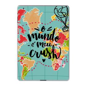 Gogo Accessories Apple iPad 2 3 4 A1219 A1395 A1416 A1460 Mavi Harita Baskılı Silikon Kılıf