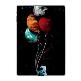 Gogo Accessories Apple iPad 2 3 4 A1219 A1395 A1416 A1460 Mor Astronot Baskılı Silikon Kılıf