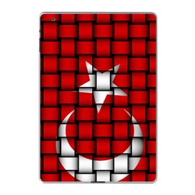 Gogo Accessories Apple iPad 2 3 4 A1219 A1395 A1416 A1460 Türk Bayrağı Kare Baskılı Silikon Kılıf