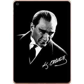 Gogo Accessories Apple iPad 5. Nesil 2018 A1893 A1954 T015 Atatürk İmza Baskılı Silikon Kılıf