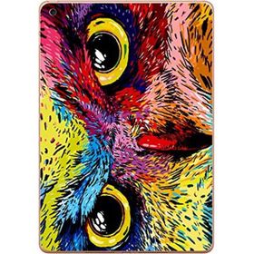 Gogo Accessories Apple iPad 5. Nesil 2018 A1893 A1954 T015 Renkli Baykuş Baskılı Silikon Kılıf