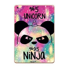 Gogo Accessories Apple iPad 5. Nesil 2018 A1893 A1954 T015 Unicorn Baskılı Silikon Kılıf