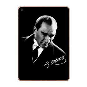 Gogo Accessories Apple iPad 6. Nesil 2018 A1893 A1954 T015 Atatürk İmza Baskılı Silikon Kılıf