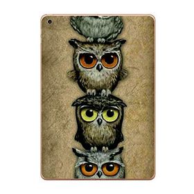 Gogo Accessories Apple iPad Air 2017-2018 A1893 A1954 T015 Küçük Baykuş Baskılı Silikon Kılıf