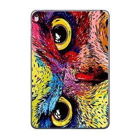 Gogo Accessories Apple iPad Mini 4 A1538 A1550 Renkli Baykuş Baskılı Silikon Kılıf