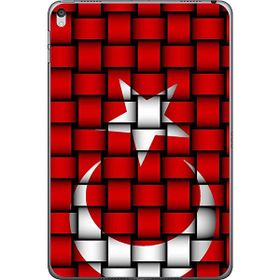 Gogo Accessories Apple iPad Mini 5 Türk Bayrağı Kare Baskılı Silikon Kılıf