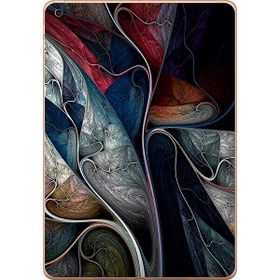 Gogo Accessories Apple iPad New Air2 A1566 A1567 3D Dünya Desen Baskılı Silikon Kılıf