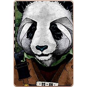 Gogo Accessories Apple iPad New Air2 A1566 A1567 Panda Baskılı Silikon Kılıf