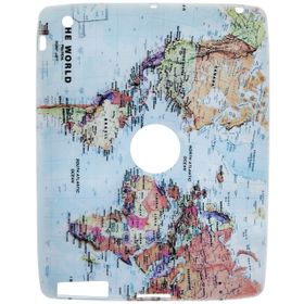 Gogo Accessories İpad 2.3.4 Model Dunya Haritasi Baskılı Silikon Kılıf