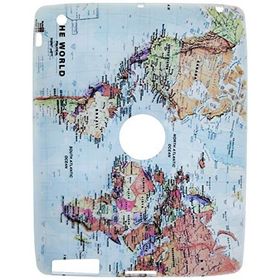 Gogo Accessories İpad 2.3.4 Model Dunya Haritasi Baskılı Silikon Kılıf