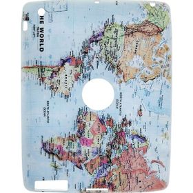 Gogo Accessories İpad 2.3.4 Model Dunya Haritasi Baskılı Silikon Kılıf