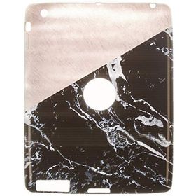 Gogo Accessories İpad 2.3.4 Model Iki Renkli Mermer Desenli Baskılı Desenli Silikon Kılıf
