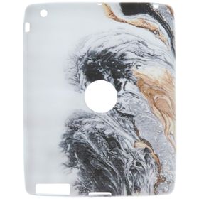 Gogo Accessories iPad 3.Nesil Model Dalgali Ebru Baskılı Silikon Kılıf
