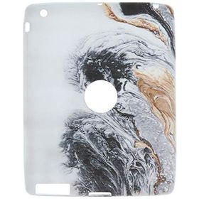 Gogo Accessories iPad 3.Nesil Model Dalgali Ebru Baskılı Silikon Kılıf