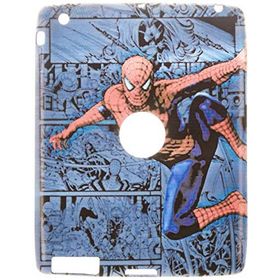 Gogo Accessories iPad 3.Nesil Model Orumcek Adam Desenli Baskılı Silikon Kılıf