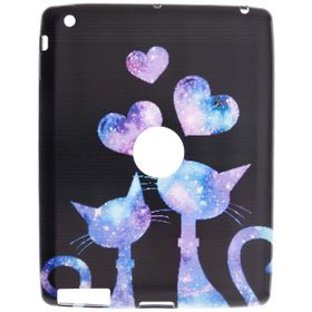 Gogo Accessories iPad 4 Nesil Model Asik Kediler Baskılı Silikon Kılıf