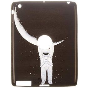 Gogo Accessories iPad 4 Nesil Model Ayi Tutan Adam Baskılı Silikon Kılıf