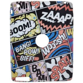 Gogo Accessories iPad 4 Nesil Model Karikatur Baskılı Silikon Kılıf