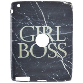 Gogo Accessories iPad 4 Nesil Model Mermer Desenli Boss Baskılı Silikon Kılıf