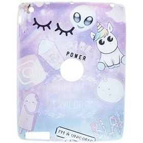 Gogo Accessories iPad 4 Nesil Model Omg Baskılı Silikon Kılıf