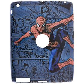 Gogo Accessories iPad 4 Nesil Model Orumcek Adam Desenli Baskılı Silikon Kılıf