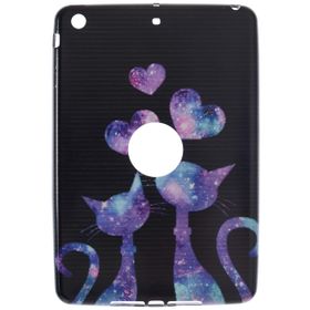 Gogo Accessories iPad mini 2 Nesil Model Asik Kediler Baskılı Silikon Kılıf