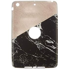 Gogo Accessories iPad mini 2 Nesil Model Iki Renkli Mermer Desenli Baskılı Desenli Silikon Kılıf