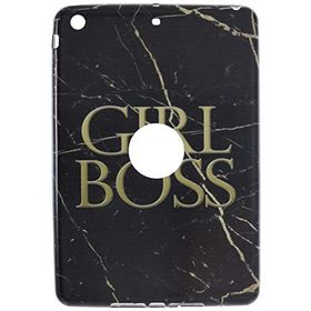 Gogo Accessories iPad mini 2 Nesil Model Mermer Desenli Boss Baskılı Silikon Kılıf