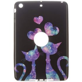 Gogo Accessories iPad mini 3.Nesil Model Asik Kediler Baskılı Silikon Kılıf