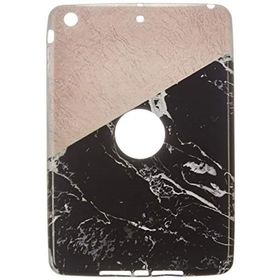 Gogo Accessories iPad mini 3.Nesil Model Iki Renkli Mermer Desenli Baskılı Desenli Silikon Kılıf