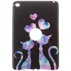 Gogo Accessories iPad mini 4. nesil Model Asik Kediler Baskılı Silikon Kılıf