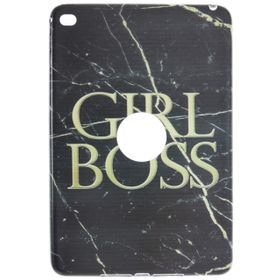 Gogo Accessories iPad mini 4. nesil Model Mermer Desenli Boss Baskılı Silikon Kılıf