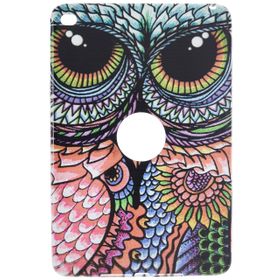 Gogo Accessories iPad mini 4. nesil Model Renkli Baykus Baskılı Silikon Kılıf