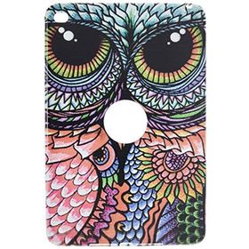 Gogo Accessories iPad mini 4. nesil Model Renkli Baykus Baskılı Silikon Kılıf