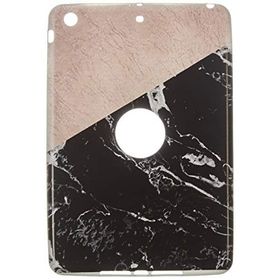 Gogo Accessories iPad mini Model Iki Renkli Mermer Desenli Baskılı Desenli Silikon Kılıf