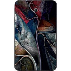 Gogo Accessories Samsung Galaxy Tab ile Uyumlu 3 Lite T110 T113 T116 3D Dünya Desen Baskılı Silikon Kılıf