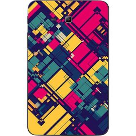 Gogo Accessories Samsung Galaxy Tab ile Uyumlu 3 Lite T110 T113 T116 Kareler Baskılı Silikon Kılıf