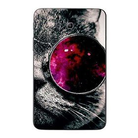 Gogo Accessories Samsung Galaxy Tab ile Uyumlu 3 Lite T110 T113 T116 Kedi Baskılı Silikon Kılıf