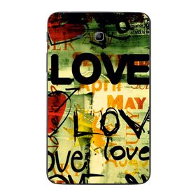 Gogo Accessories Samsung Galaxy Tab ile Uyumlu 3 Lite T110 T113 T116 Love Baskılı Silikon Kılıf