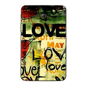 Gogo Accessories Samsung Galaxy Tab ile Uyumlu 3 Lite T110 T113 T116 Love Baskılı Silikon Kılıf