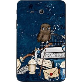 Gogo Accessories Samsung Galaxy Tab ile Uyumlu 3 Lite T110 T113 T116 Mektup Baykuş Baskılı Silikon Kılıf