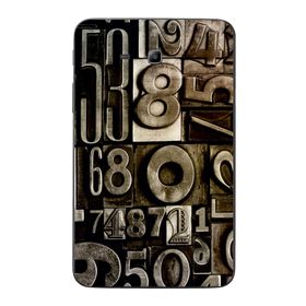 Gogo Accessories Samsung Galaxy Tab ile Uyumlu 3 Lite T110 T113 T116 Rakam Baskılı Silikon Kılıf