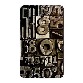 Gogo Accessories Samsung Galaxy Tab ile Uyumlu 3 Lite T110 T113 T116 Rakam Baskılı Silikon Kılıf