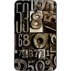 Gogo Accessories Samsung Galaxy Tab ile Uyumlu 3 Lite T110 T113 T116 Rakam Baskılı Silikon Kılıf
